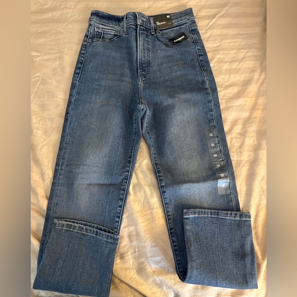 Dark Blue Express Women’s slim leg jeans